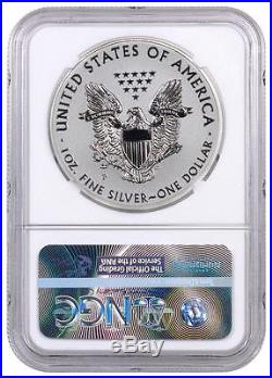 2011 USA $1 Silver Eagle 25th Anniversary Reverse Proof PF70 ER NGC Coin