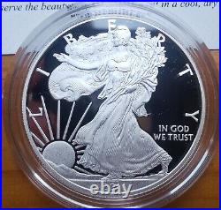 2011-W 1 Oz Proof American Silver Eagle Coin 0.999 With OGP & COA