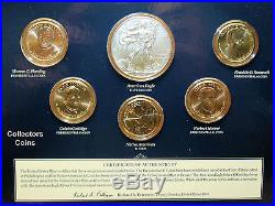 2012, 2013, 2014, 2015 & 2016 Mint Annual Dollar Sets wBurnished Silver Eagles