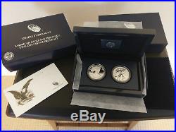 2012 2 Coin American Eagle 75th Anniversary San Francisco Set with Box and COA