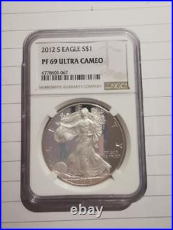 2012 American Silver Eagle Proof 1oz Ultra Cameo NGC PF69 Very Low Mintage