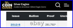 2012 American Silver Eagle Proof 1oz Ultra Cameo NGC PF69 Very Low Mintage