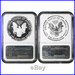 2012-S $1 San Francisco 75th Anniv 2pc Silver Eagle Set NGC PF70 & PF70UC ER Tro