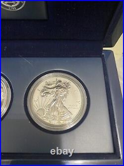 2012-S American Silver Eagle 75th Anniversary 2 Coin Proof Set (no coa)