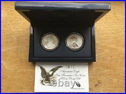 2012-S American Silver Eagle 75th Anniversary Proof Set (2 coins)