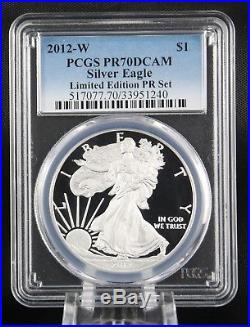 2012 W Silver Eagle Limited Edition Proof Set PCGS PR 70 DCAM