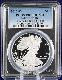 2012 W Silver Eagle Limited Edition Proof Set PCGS PR 70 DCAM