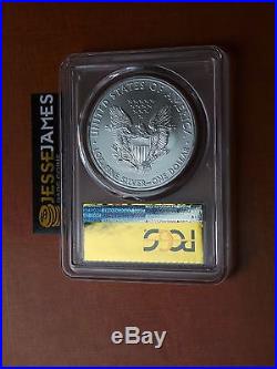 2012 (s) Silver Eagle Pcgs Ms70 Gold Foil First Strike 1 Of 2012'struck At Sf