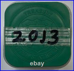 2013 1 Oz American Silver Eagles Fresh 20 Coin Bu Roll, Gem Uncirculated 20 Oz