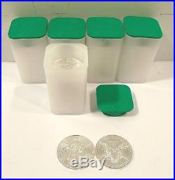 2013 American Silver Eagles 1 oz, 5 Rolls, 100 Coins in 5 Mint Tubes