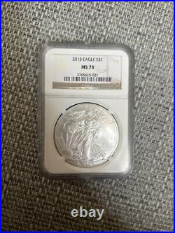2013 W $1 Silver Eagle First Releases NGC MS70
