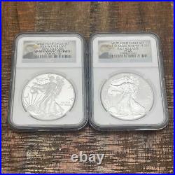 2013 W $1 Silver Eagle First Releases NGC SP69 Enhanced Finish & Reverse Proof