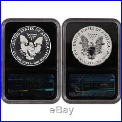 2013-W American Silver Eagle West Point Two-Coin Set NGC 70 ER Retro