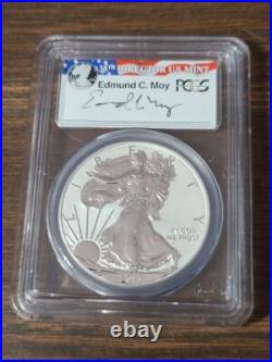 2013 W Reverse Proof Silver Eagle Pcgs Pr70 Edmund Moy Sign From West Point Set 2013 W Reverse Proof Silver Eagle Pcgs Pr70 Edmund Moy Sign From West Point Set