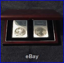 2013-W Silver Eagle West Point Set Reverse & Enhanced PF69 -wood case included