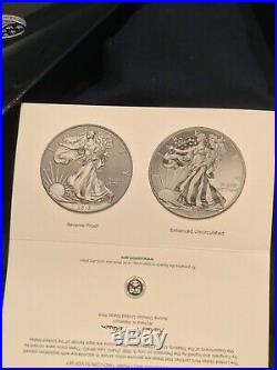 2013-W US Mint American Eagle West Point Two-Coin Silver Set with COA in OGP