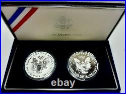 2013-w? American Silver Eagle? 2-coin Set Reverse Proof & Enhanced Proof
