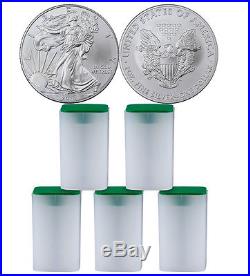 2014 1 Troy Oz American Silver Eagle 5 Rolls (100 coins) SKU30626