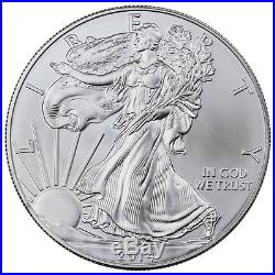 2014 1 Troy Oz American Silver Eagle 5 Rolls (100 coins) SKU30626