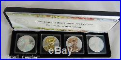 2014.999 Silver Eagle COLOURED 4 Coin Set AMERICA Four Seasons