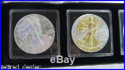2014.999 Silver Eagle COLOURED 4 Coin Set AMERICA Four Seasons