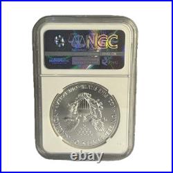 2014(W) Eagle S$1 MS69 NGC 1oz 0.999 Silver Struck at West Point Mint
