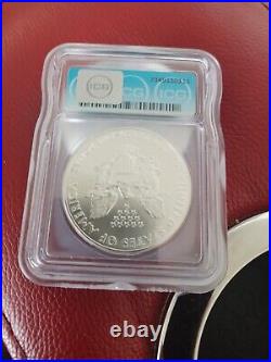 2015 (p) Silver Eagle Anacs Ms69 Struck At The Philadelphia Mint Mintage 79,640