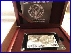 2016 30th Anniversary 3oz Pure Silver Coin and Bar Set/American Silver Eagle