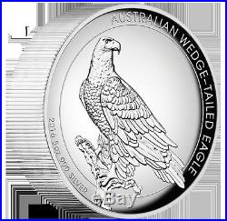 2016 $8 Australian Wedge-Tailed Eagle 5oz Silver Proof High Relief Coin