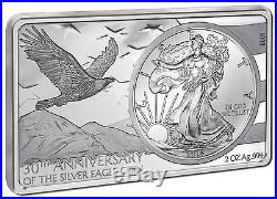 2016 AMERICAN EAGLE 30th ANNIVERSARY SILVER INGOT & COIN 3oz Silver Set
