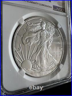 2016 MS 69.999 AMERICAN SILVER EAGLE $ COIN 30th ANNIVERSARY COLLECTIBLE 2016 MS 69.999 AMERICAN SILVER EAGLE $ COIN 30th ANNIVERSARY COLLECTIBLE
