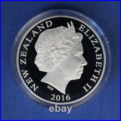 2016 New Zealand Silver Proof $5 coin Haast's Eagle in Case with COA