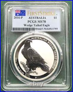 2016-P, Wedge-Tailed Eagle, PCGS, MS-70, $1.00, 1oz, pure silver. 1 of only 300 2016-P, Wedge-Tailed Eagle, PCGS, MS-70, $1.00, 1oz, pure silver. 1 of only 300