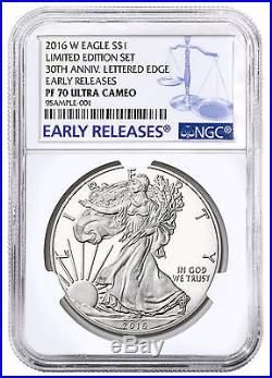 2016 Silver Eagle 30th Anniversary From The Limited Edition Set Ngc Pf70