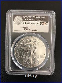 2016 Silver Eagle 4 Coin Set 30th AnnIv PCGS 70 MS/PR/SP John Mercanti Signed