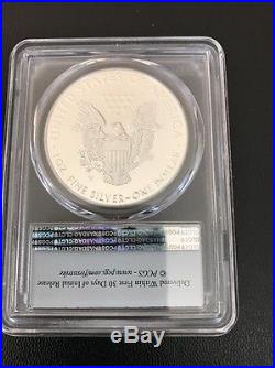 2016 Silver Eagle PCGS MS70 PR70 SP70 30th AnnIversary First Day. Pop 400