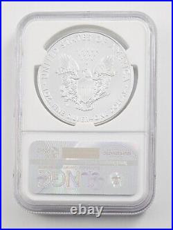 2016 W $1 American Silver Eagle Coin NGC MS70 Washington Mercanti Signed