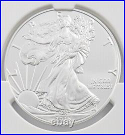 2016 W $1 American Silver Eagle Coin NGC MS70 Washington Mercanti Signed