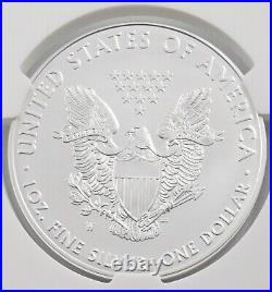 2016 W $1 American Silver Eagle Coin NGC MS70 Washington Mercanti Signed