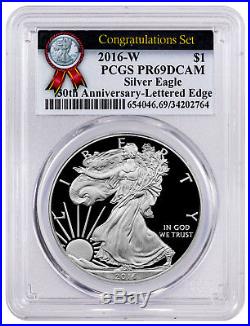 2016-W American Proof Silver Eagle Congratulations PCGS PR69 DCAM SKU49929