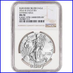 2016-W American Silver Eagle Burnished NGC MS70