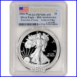 2016-W American Silver Eagle Proof PCGS PR70 First Day Issue 1 of 1500