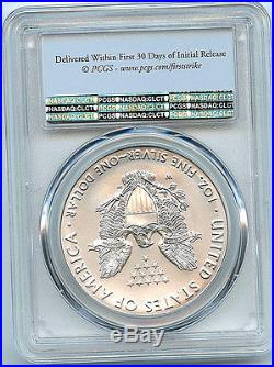 2016 W Burnished Silver Eagle Dollar PCGS SP70 Coin First Strike Flag 30th C39