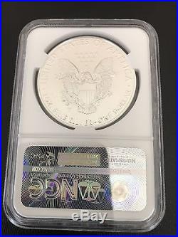 2016-W Burnished Silver Eagle NGC MS70 First Day Mercanti 3 Coin DC/Phili/Denver
