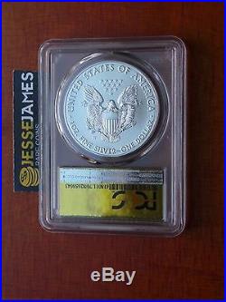 2016 W Burnished Silver Eagle Pcgs Sp70 Gold Foil First Day Of Issue 1 Of 2016