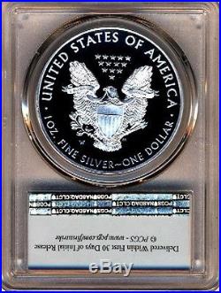 2016 W Proof Silver Eagle Pcgs Pr70 Dcam First Day Of Issue Flag Label 1 Of 1500