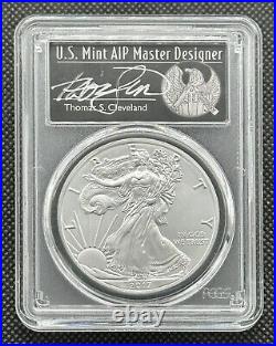 2017 $1 American 1oz 999 Fine Silver Eagle 1 of 1,000 Special Issue PCGS MS70