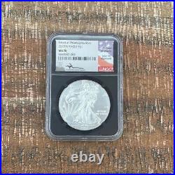 2017 $1 US American Silver Eagle NGC MS70 Mercanti Signed