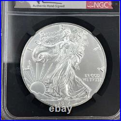 2017 $1 US American Silver Eagle NGC MS70 Mercanti Signed