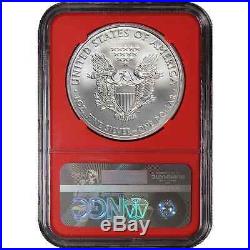 2017 3pc. $1 American Silver Eagle NGC MS70 FDI First Label Red, White, and Blue